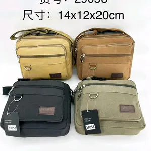 TAS SELEMPANG PRIA IMPORT// BAHAN KANVAS TEBAL// TAS IMPORT KEKINIAN// KODE 29053