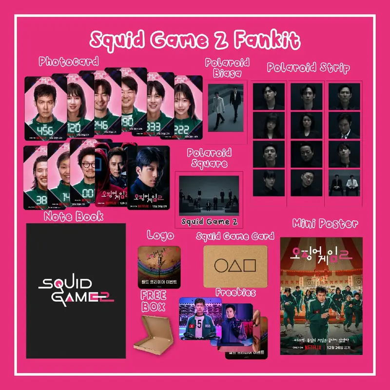 [PROMO] K-DRAMA SQUID GAME 2 MINI FANKIT / FANKIT SQUID GAME 2 PAKET HEMAT SQUID GAME 2 / K-DRAMA KIT / FANKIT 0