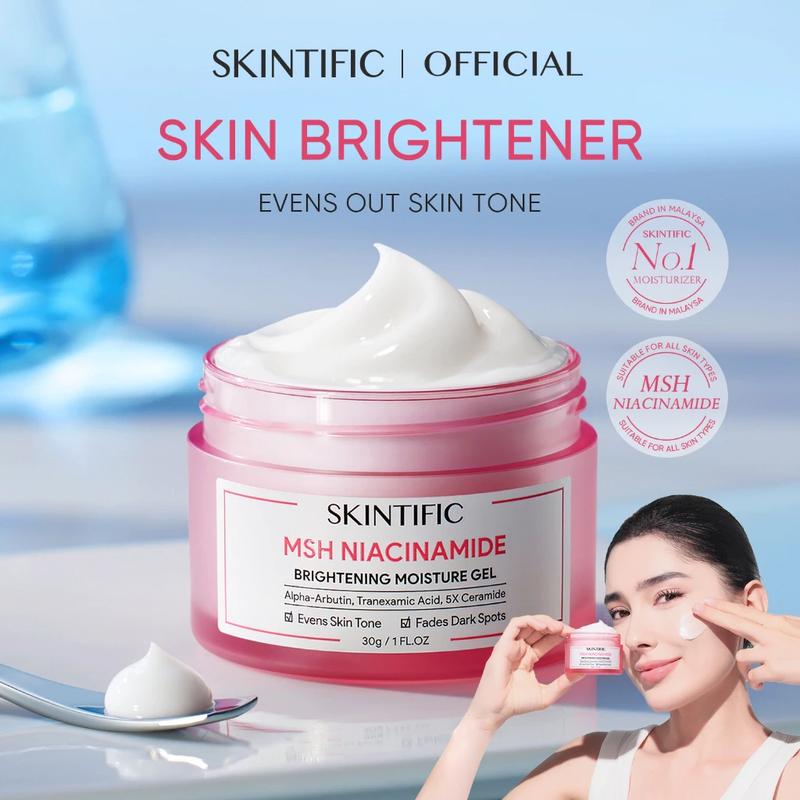 Product Introduction of SKINTIFIC MSH Niacinamide whitening Gel moisturiser Glowing Moisturizer Fades Dark Spot Cream 4