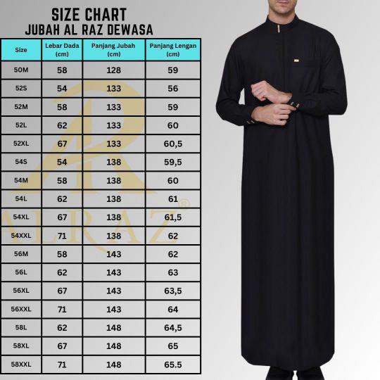 Product Introduction of Alraz Jubah Dewasa FAHMI Bahan Katun Premium Lengan Panjang Manset 0