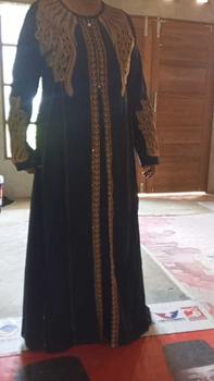 Product Review of (COD)Gamis Abaya Arab SHANIA Motif Bordir Jersey Mix Ceruty Mote Swarosky Terbaru Muslim Hitam Turki Mewah from G**l 0