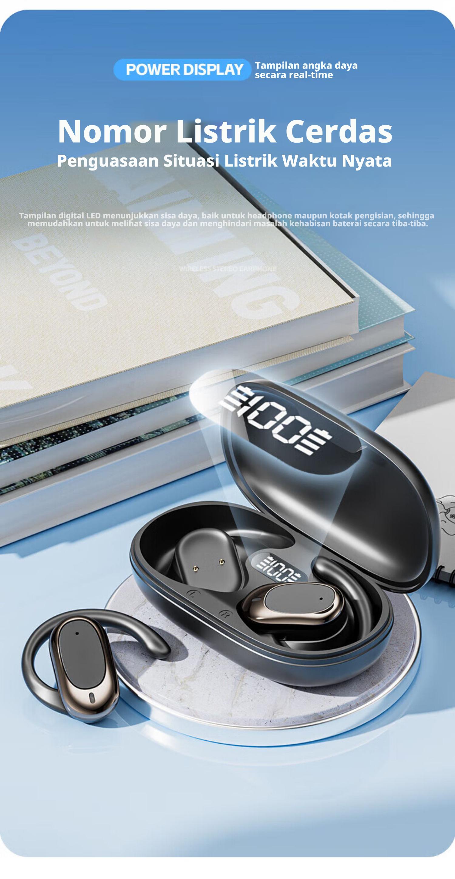 [COD] Yincoree [B06] Headset Bluetooth Anti Telinga Sakit - IENC Peredam Bising Super Tahan Lama earphone TWS