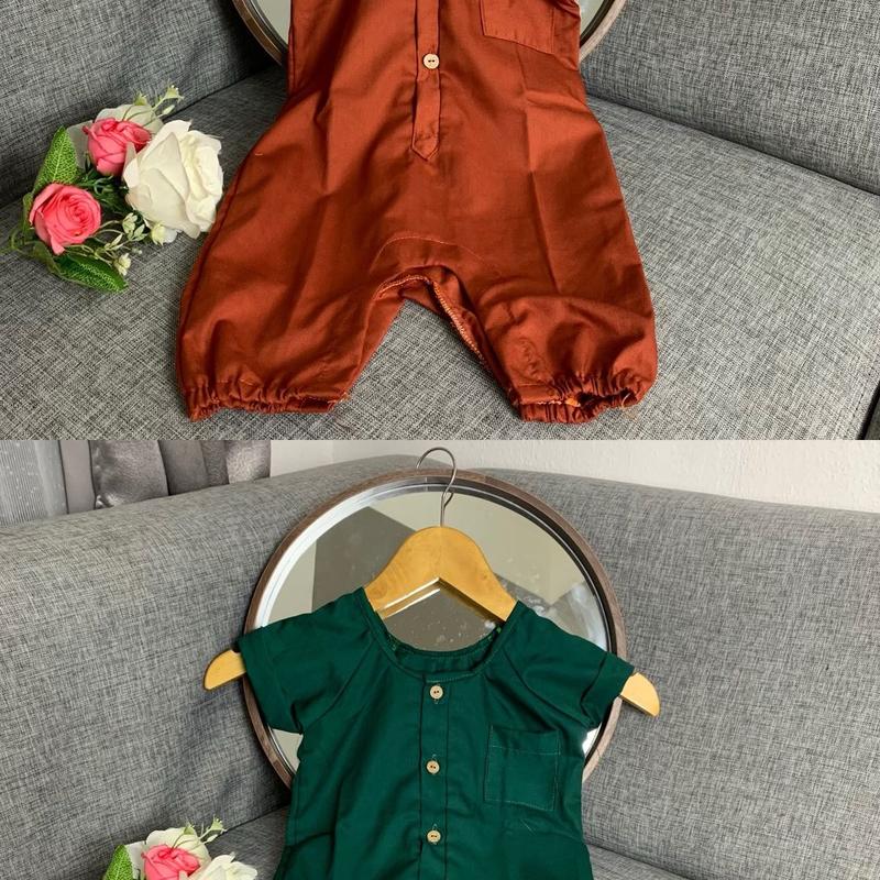 MOSTLY KIDS - Baju Bayi Romper Polos Bahan Katun Lembut, Usia 0-1 Tahun - Pakaian Anak, Pakaian Bayi, Romper Bayi, Fashion Anak, Fashion Bayi 2