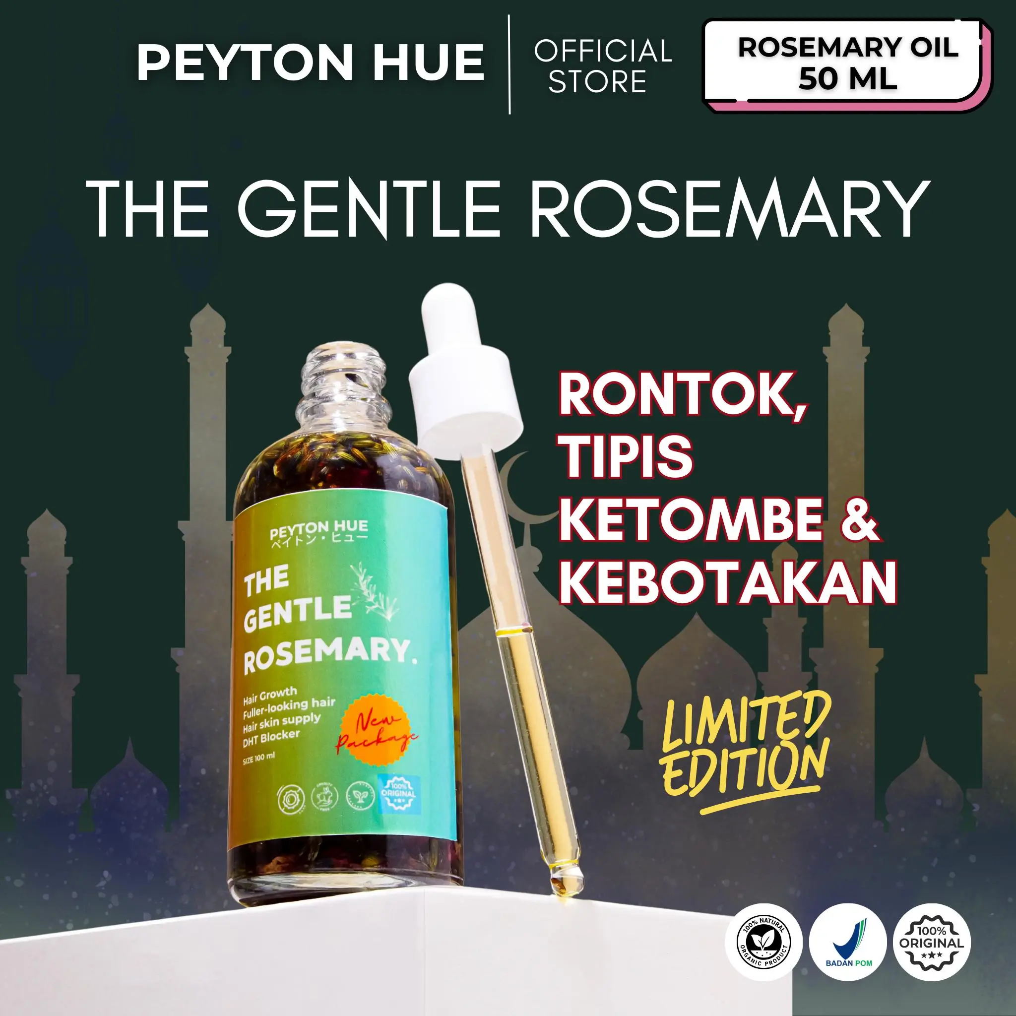 TGR 50ML THE GENTLE ROSEMARY OIL GROWTH PEYTON HUE
