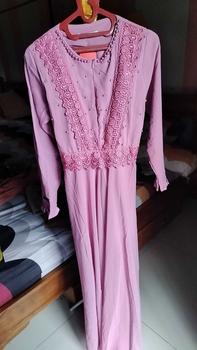 Gamis Wanita Dewasa Kihe C02 Motif Elegan Muslim Dress Mewah ...