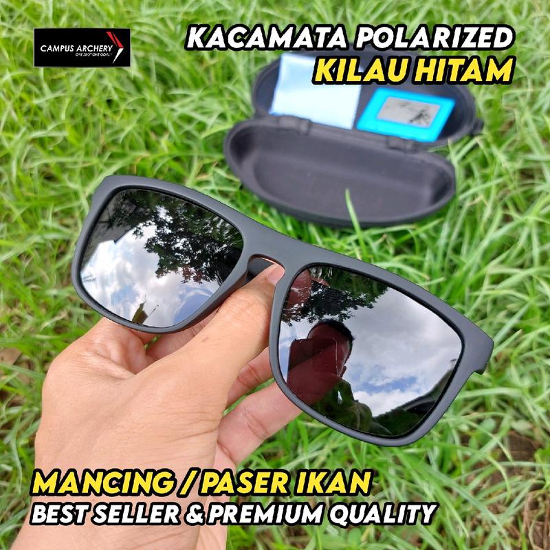 Kacamata Polarized Tembus Air Kilau Hitam Kacamata Memancing 3