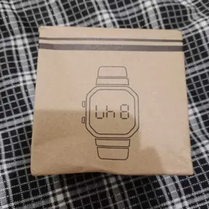 Jam LED Jinshengsi JSS 2923 SM unisex free gift box