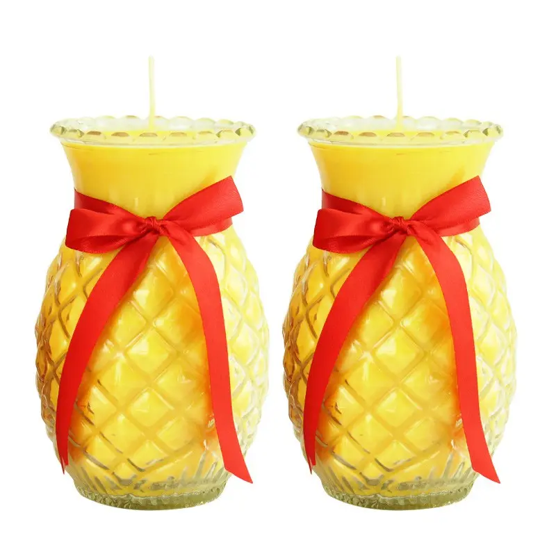 [SG Ready Stock] Pineapple Butter Lamp Candle 1 day  (1 pair & 24 hrs.)