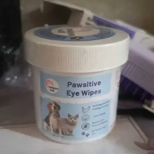 Pawsitive Vibes Tisu Pembersih Mata Kucing Anjing isi 130pcs Extra Lembut & Aman Bahan Alami denga Chamomile & Aloevera