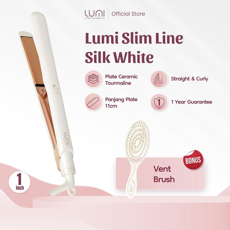 Lumi White Slim Line Straightener 1 Inch 1