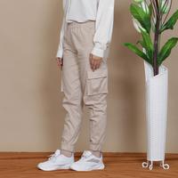 Gambar LZS Celana Panjang Katun Muslim Wanita Fit to XXL Jogger Twill Cargo Pants Nyaman Dipakai Tracking - Hitam, M dari LEZAHRASIGNATURE Kota Bandung 3 Tokopedia