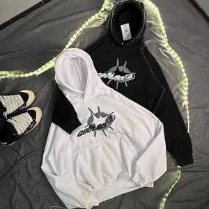 AETN - Hoodie Boxy Oversize Black & White Series Starlight Unisex