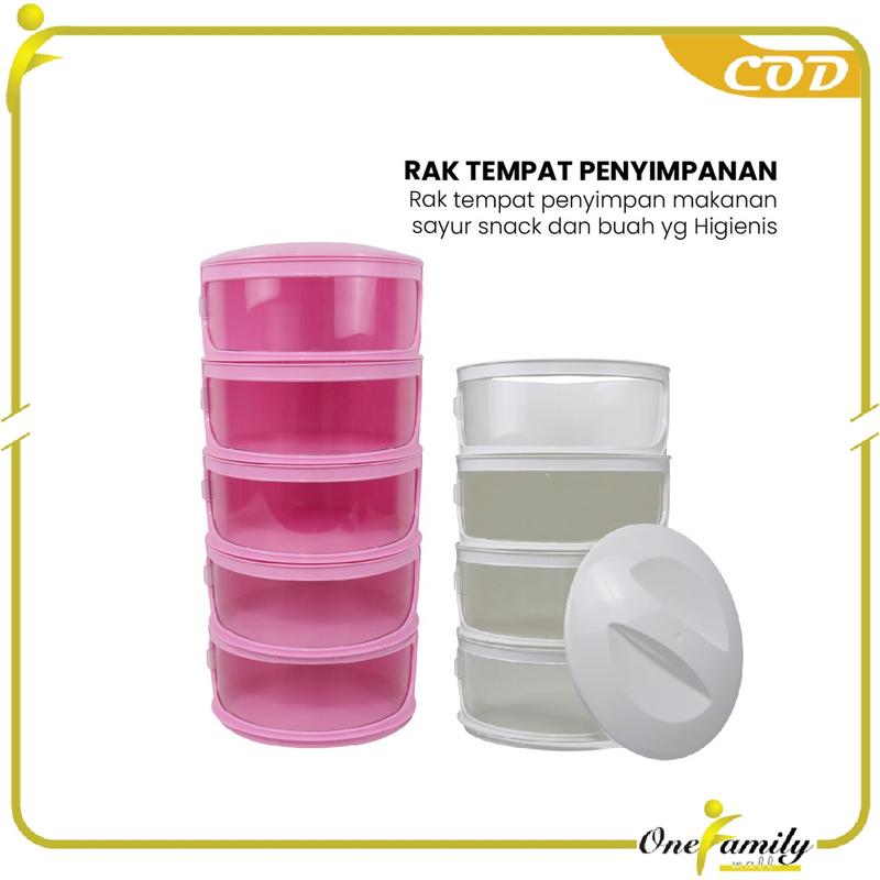 [COD] OFM C418 Tudung Saji Susun Penutup Makanan Anti Debu 1