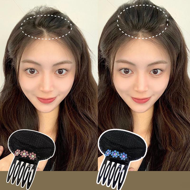 Product Introduction of Girls and Girls Fluffy Sponge Mat Hair Styling Sponge Mat Forehead Clip Princess Rhinestone Flower 4