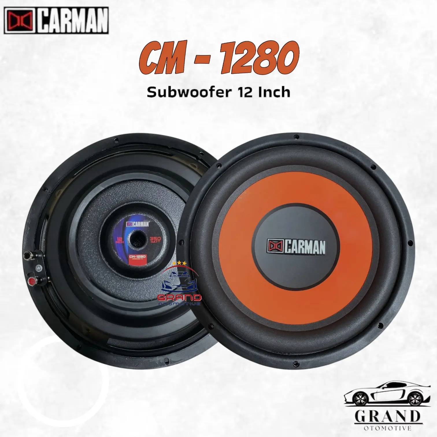 Subwoofer 12 inch CARMAN CM-1280 double coil speaker audio mobil subwoofer 12" CM-1280