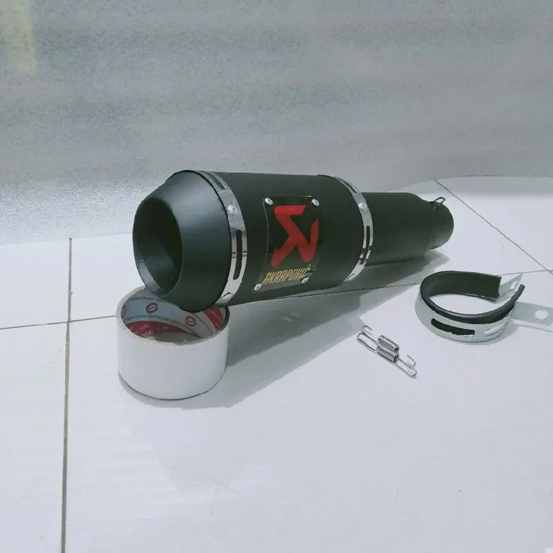 Silnser Akrapovic GP Lorenzo untuk Motor Vixion CBR CB R15 Scorpion Byson Fu Sonic Supra Jupiter Mio Beat Vario Nmax Aerox DLL - Motorcycle Knalpot 5
