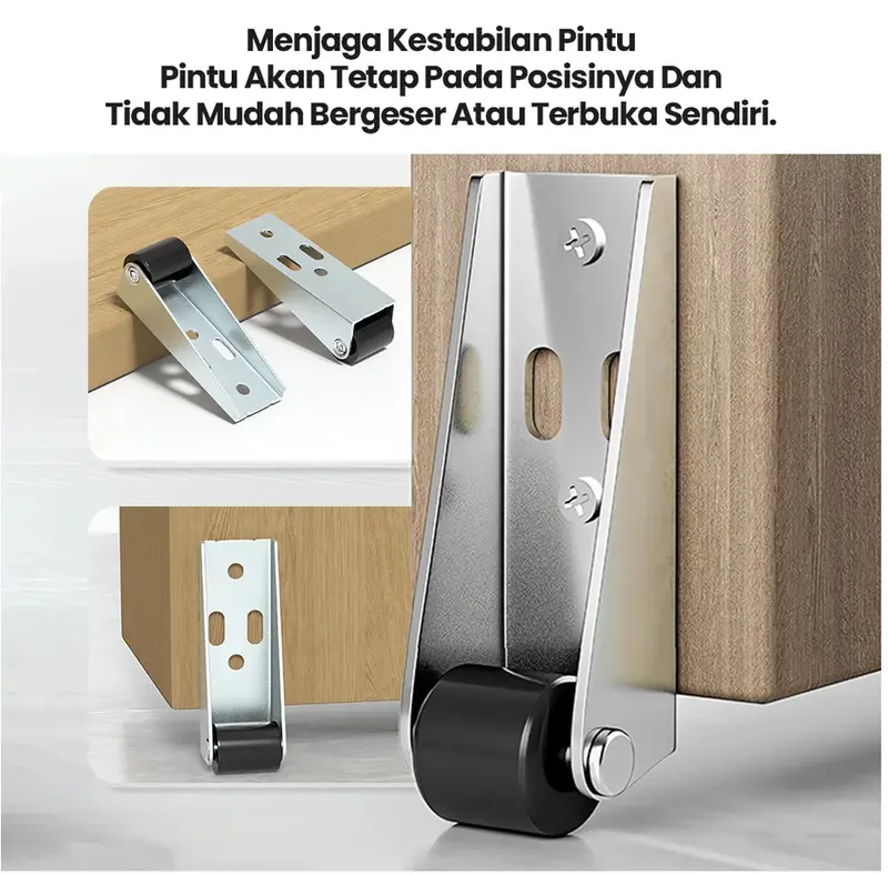 Roda Pintu Geser Universal / Roda Penopang Penahan Bawah Pintu Meja Portable Roller Sliding Door Bottom Wheel 6