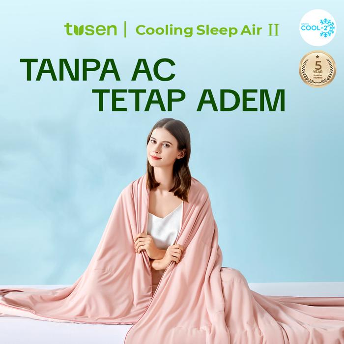 Promo [BEST SELLER] TUSEN DeepSleep Cooling ll Selimut Dengan Formula 3 ...