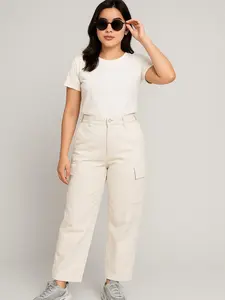 Celana Panjang Cargo Wanita Highwaist Premium Bahan American Drill Tebal Size M L XL XXL Jumbo / Kargo Pants Wanita Kulot