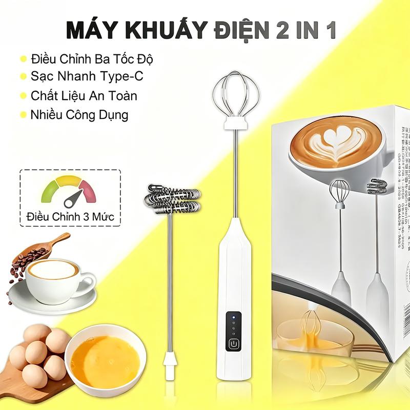 Máy đánh trứng điện không dây, máy trộn gia dụng nhỏ gọn, máy đánh trứng và…