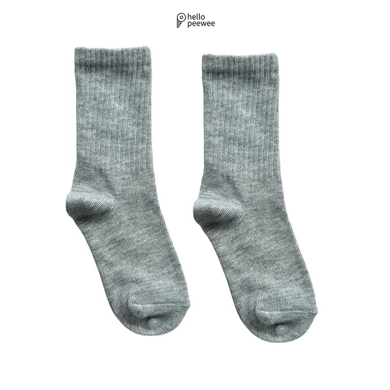 PEEWEE Kaos Kaki Anak Kids Socks Oldschool Polos Basic Series Unisex 0-6 Tahun Bayi 4