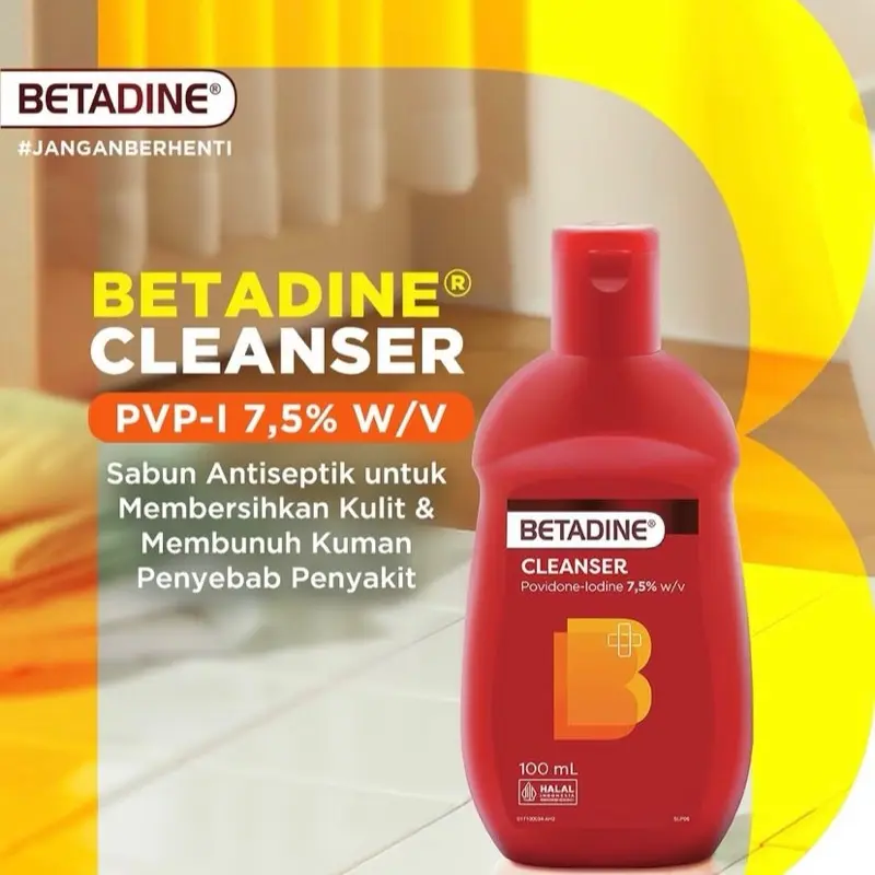 Betadine Antiseptic Skin Cleanser Sabun Cair 100ml