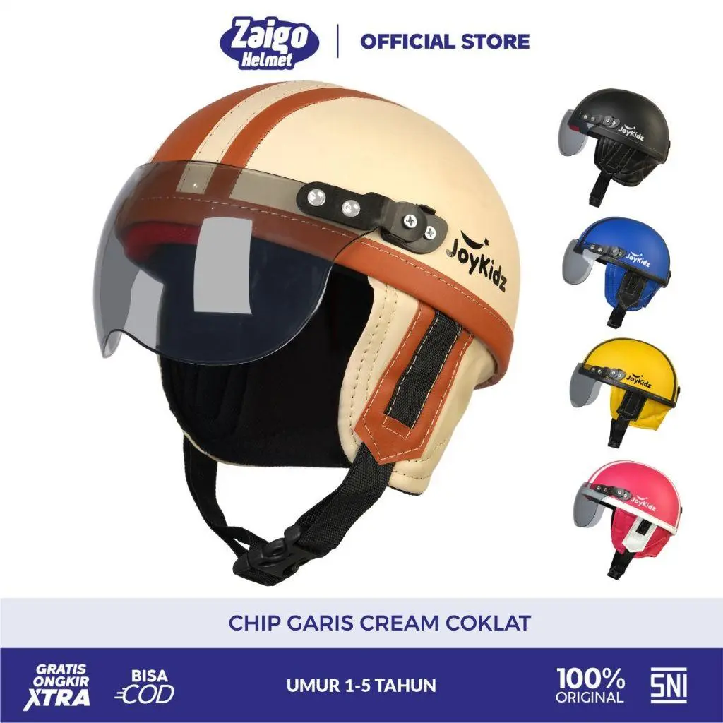 Helm Anak Laki Laki Perempuan Chips  Usia 1 2 3 4 Tahun Ultraman Retro Junior Karakter Ringan Lucu