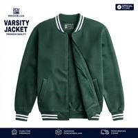 Gambar Reckblud - Jaket Varsity Resleting Premium / Jaket Baseball Zipper Pria & Wanita Kekinian Quality Hijau Botol - Hitam, M dari Reckblud Kota Administrasi Jakarta Barat 1 Tokopedia