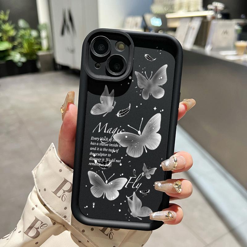 Casing Hp Untuk OPPO A5 2020 OPPO A9 2020 Case Casing Silikon Softcase Kasing HP Kesing pola kupu-kupu cantik Cesing 6