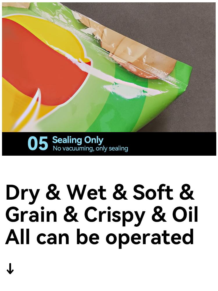Product Introduction of Nozzle Vacuum Sealer Works with Smooth Bag Portable Machine Sealer Machine Vacuum Bag 8