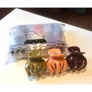 6pcs jedai bangkok dapat pouch/ jepit rambut jedai bangkok / jepit rambut wanita 5cm