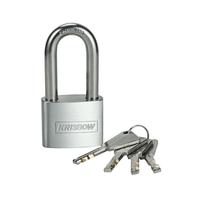 Gambar AZKO Krisbow 5 cm Gembok Stainless Steel Long Shackle - Silver Padlock Aman Kunci Pengaman Lock Manual Pengunci Portable dari AZKO ID Kota Bandung 2 Tokopedia