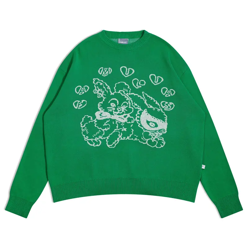 Familias - Green Knit Sweater - Sour 0