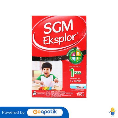 Gambar SGM EKSPLOR 1+ SUSU ANAK USIA 1-3 TAHUN RASA VANILLA 150 GRAM BOX dari Apotek Langkar sehat by GoA Kota Banjarmasin Tokopedia