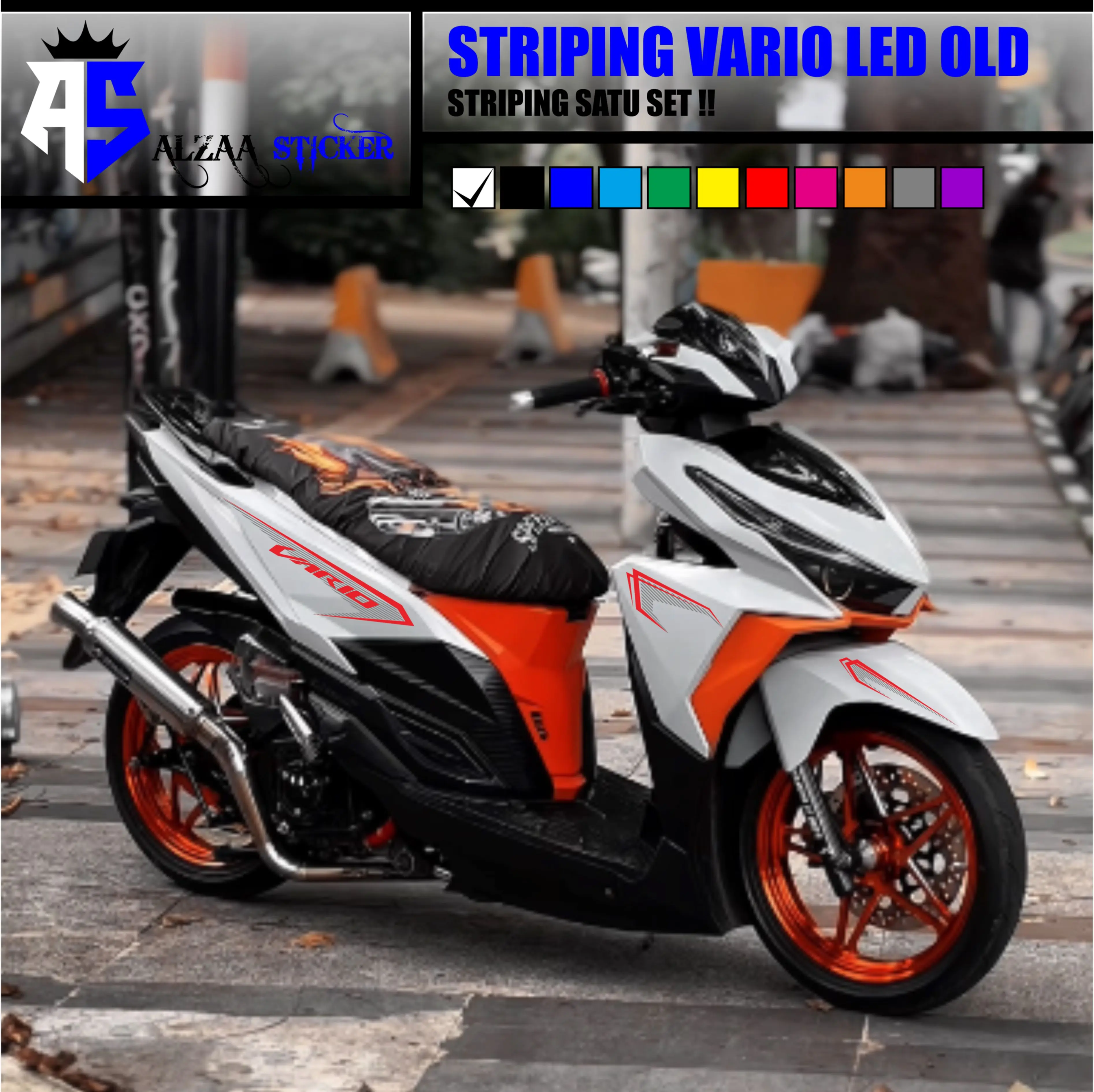 Sticker Striping Vario Led Old Design Motif 16