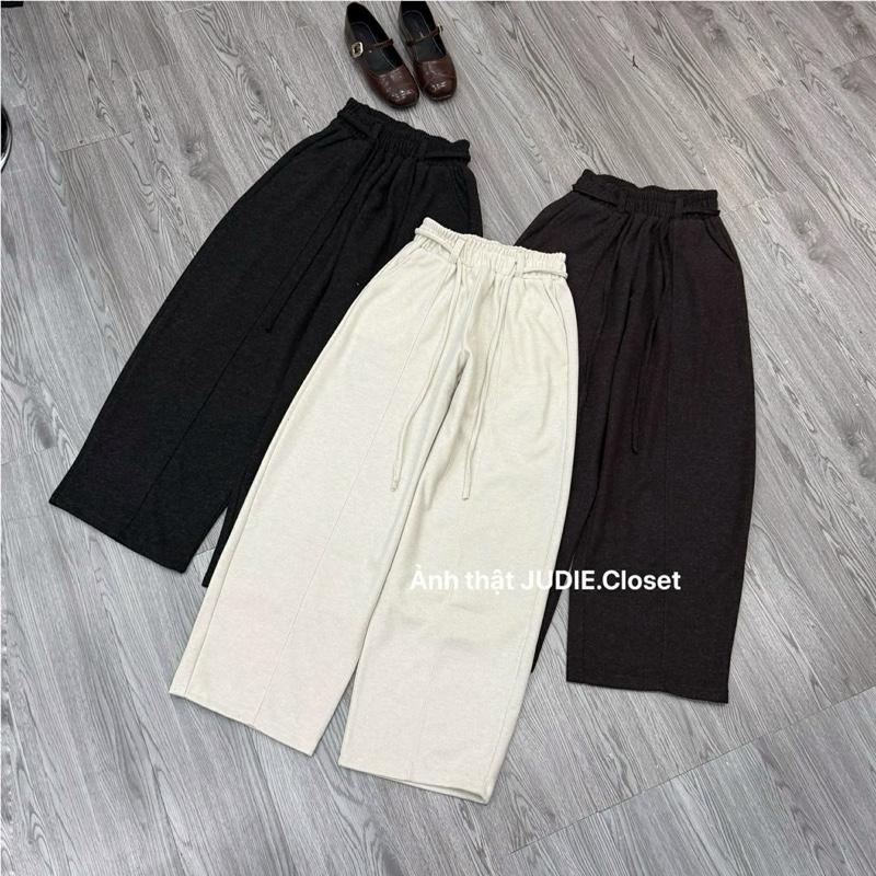  DẠ ÉP LÔNG QC - Quần Suông Dáng Bom Dạ Ép Lông Cao Cấp  ảnh thật  JUDIE.Closet 