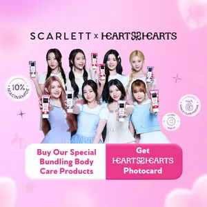 [Get Exclusive Merch Hearts2Hearts Photocard + Love Letter] Scarlett Fragrance Brightening Bundling Set Body Serum | Shower Gel | Body Lotion Bright Mood Booster]