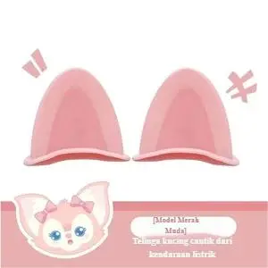 Merah muda-Telinge Kucing