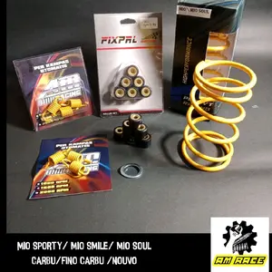 PAKET UPGRADE KIRIAN MIO SPORTY MIO SMILE MIO SOUL FINO KARBU  ROLER RACING 9 GRAM  1500 RPM