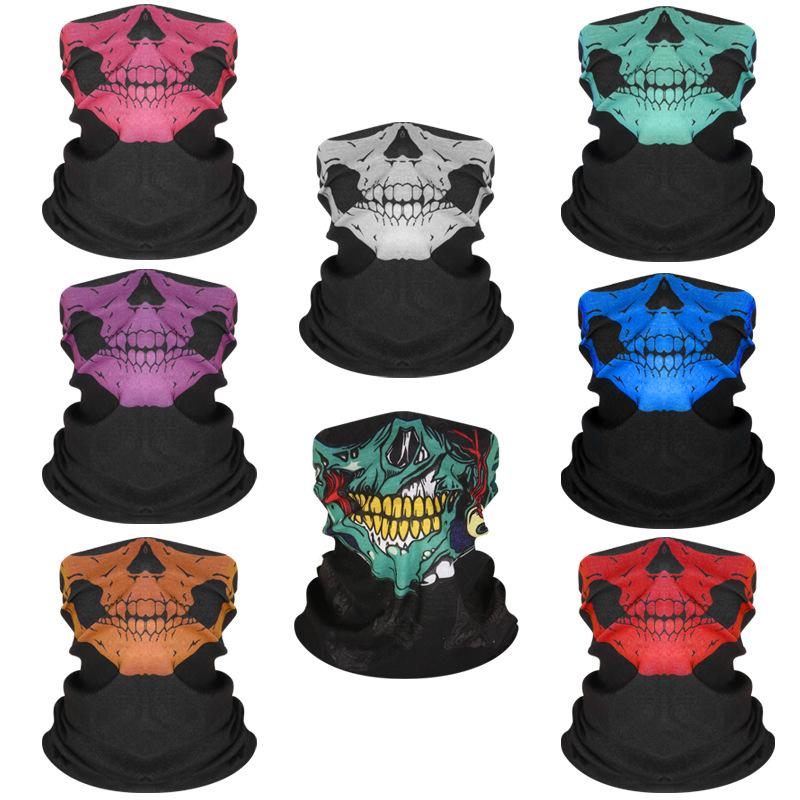  Khăn Bandana với họa tiết đầu lâu và khuôn mặt Joker mặt nạ để đi xe đạp tập thể dục đua xe 