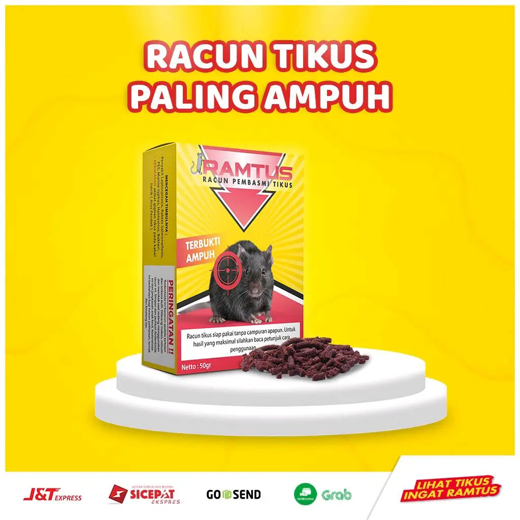RAMTUS Racun Hama Tikus Paling Ampuh Mati Kering Tidak Bau Original Pembasmi Pengerat