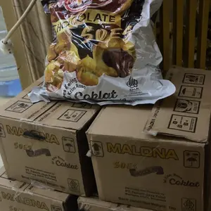 MALONA Soes Coklat Kiloan 500g/1kG Kue Sus Kering Varian Rasa Coklat & Stroberi HALAL Cemilan Manis Enak Sus Coklat Food Snacks