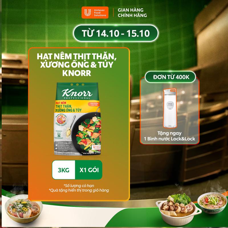 Hạt Nêm Thịt Thăn Xương Ống và Tủy Knorr Professional 3kg - Chuyên Dùng Cho Nấu Ăn