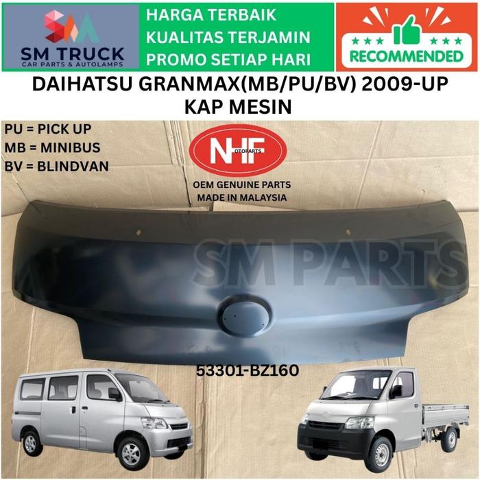 Jual (NHF MALAYSIA) KAP MESIN MOTOR BONNET DAIHATSU GRANMAX PICKUP ...