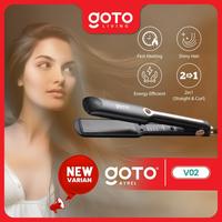 Gambar (Crazy Deal) Goto [COD] Ayrel Hair Straightener Styling Catokan Rambut Lurus Keriting - V02 BLACK dari Goto Living Kota Tangerang 4 Tokopedia