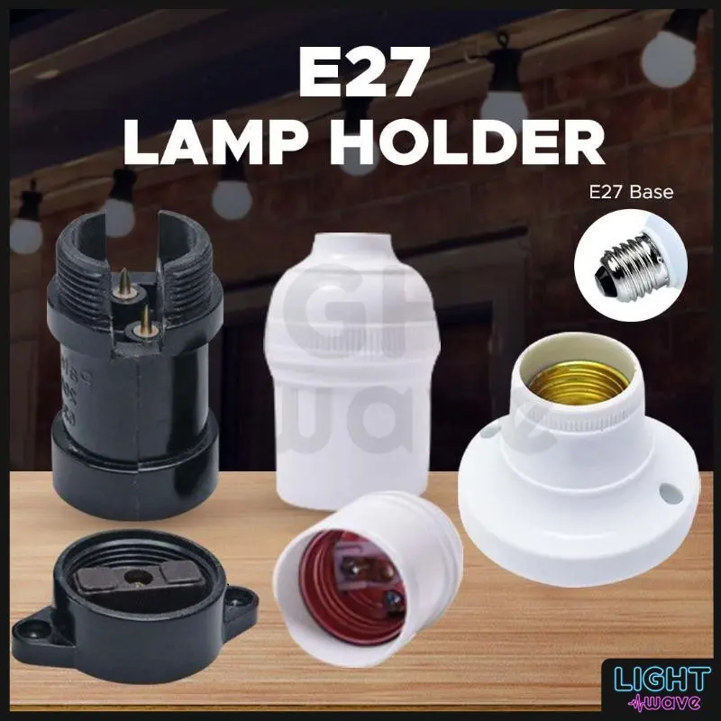 [TAPAK MENTOL] E27 LAMP HOLDER SURFACE MOUNT BATTEN/WEDGE/HANGING E27 BULB HOLDER