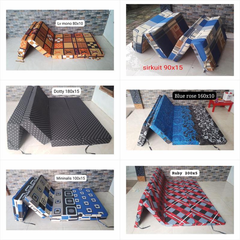 Sarung/Cover Kasur Lipat Inoac Resleting Tebal 15 Cm - Motif Custom - PolyTC Awet 3