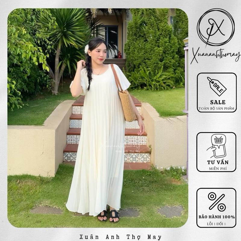 Váy xếp ly tay bồng - Xuananhthomay