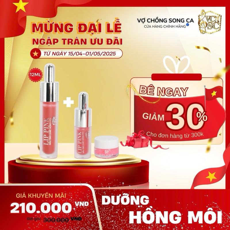 SON HỒNG MÔI [VCSC - Chính Hãng] DƯỠNG MÔI CÓ MÀU ĐỎ ĐẬM  5Ml - SON DƯỠNG DẠNG NƯỚC CÓ CỌ - HỖ TRỢ DƯỠNG MÔI - HỖ TRỢ GIẢM THÂM MÔI