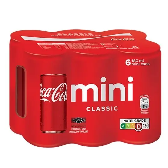 Coca-Cola Classic Mini 6 x 180ml Multipack – Refreshing & Convenient Portion Control